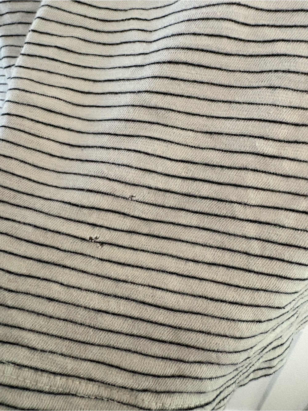 Marine Layer White & Black Striped Pocket Crew Neck T-Shirt L/XL Style 12016 - Picture 4 of 7